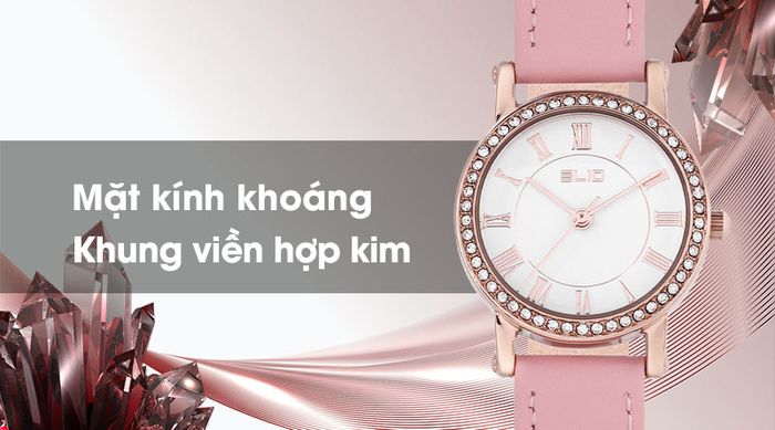 Đồng hồ nữ Elio EL042-01 có khả năng chịu va đập tốt