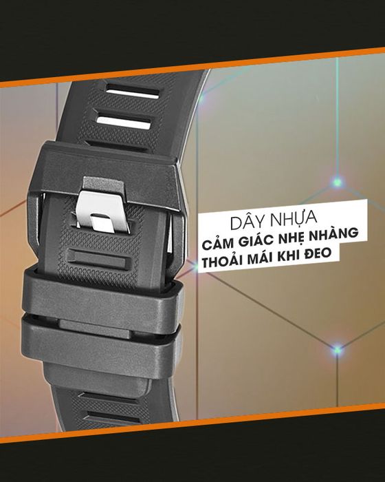 Đồng hồ nam G-SHOCK GBA-900-1ADR có dây đeo nhựa bền chắc, nhẹ nhàng