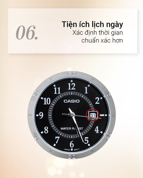 Đồng hồ Nữ Casio LTP-V004D-1BUDF có lịch ngày tiện dụng