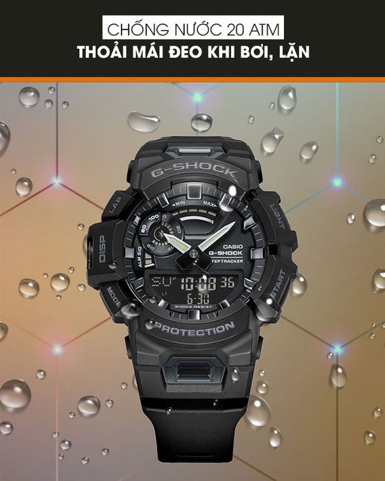 Đồng hồ nam G-SHOCK GBA-900-1ADR sở hữu độ chống nước tới 20 ATM