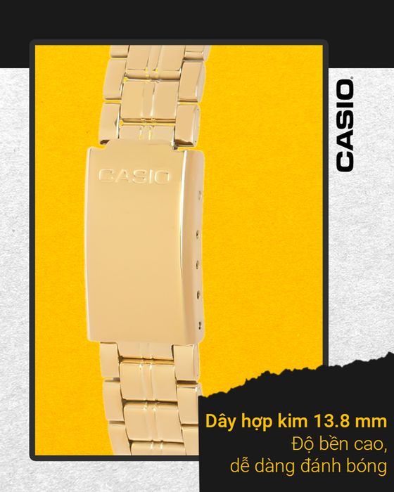 Đồng hồ Nữ Casio LTP-1169N-7ARDF có dây đeo kim loại sáng bóng