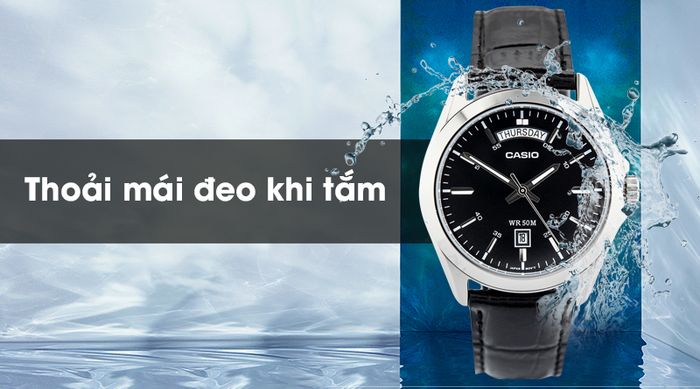 Đồng hồ nam Casio MTP-1370L-1AVDF có hệ số chống nước 5 ATM