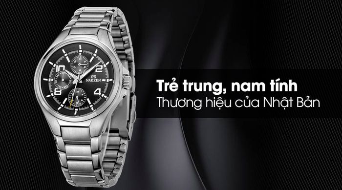 Đồng hồ nam Nakzen SS5002G-1 có thiết kế trẻ trung và nam tính