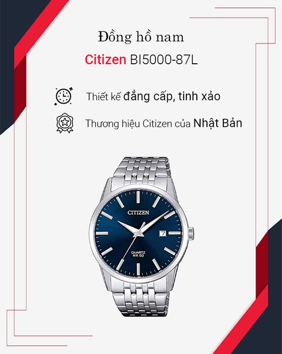 Tổng quan đồng hồ Nam Citizen BI5000-87L