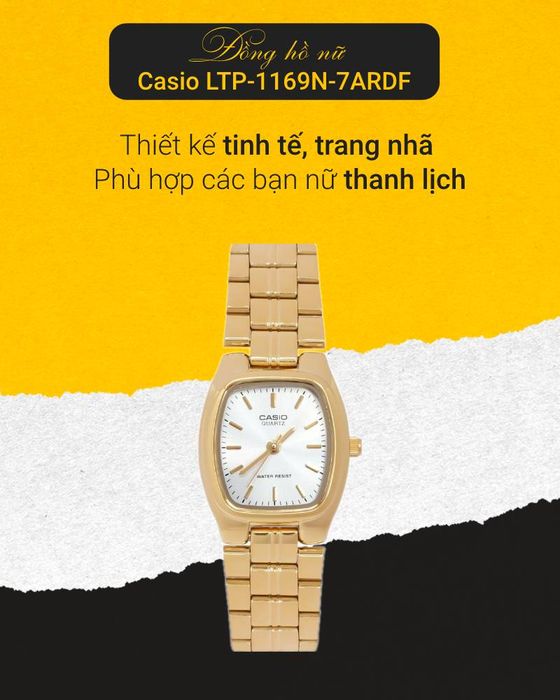 Đồng hồ Nữ Casio LTP-1169N-7ARDF đến từ thương hiệu Nhật Bản