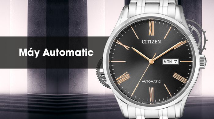 Đồng hồ nam Citizen NH8360-80J sử dụng máy cơ tự động