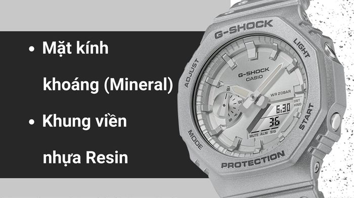 Chất liệu mặt kính và khung viền của mẫu đồng hồ