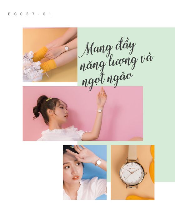 Đồng hồ Nữ Elio EL037-01 đơn giản, nữ tính