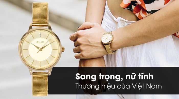 Đồng hồ Nữ Elio ES008-01 có thiết kế thời trang và hiện đại