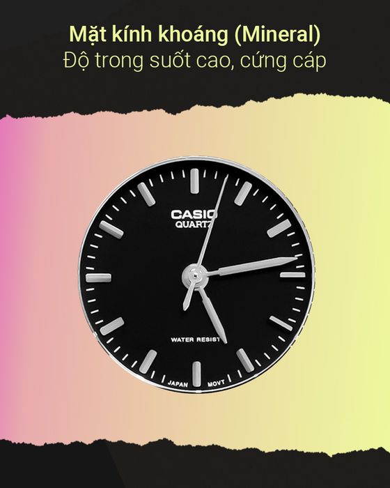Đồng hồ Nữ Casio LTP-1275D-1ADF có mặt kính trong suốt