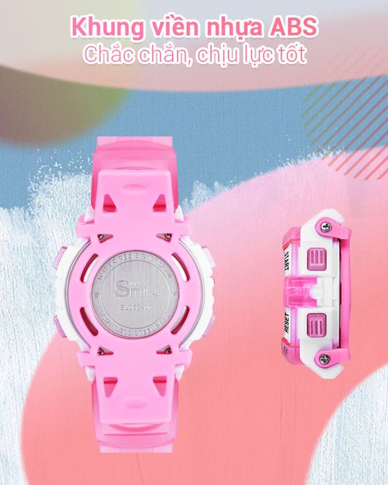 Đồng hồ trẻ em Smile Kid SL058-01 sở hữu bộ khung viền bền chắc, chống va đập tốt