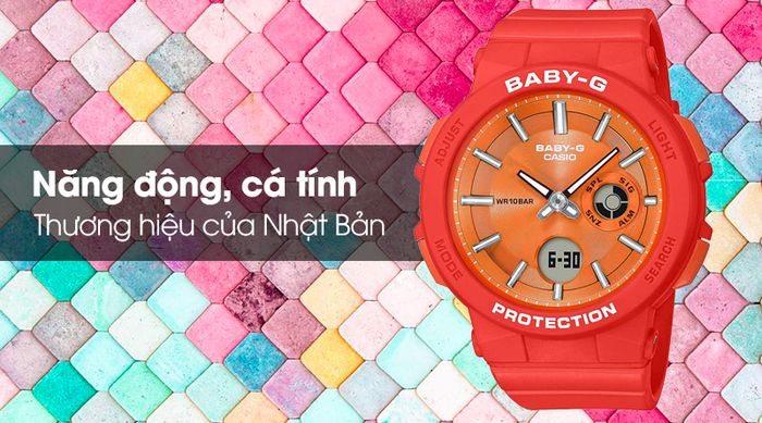 Đồng hồ nữ Baby-G BGA-255-4ADR có thiết kế năng động và trẻ trung