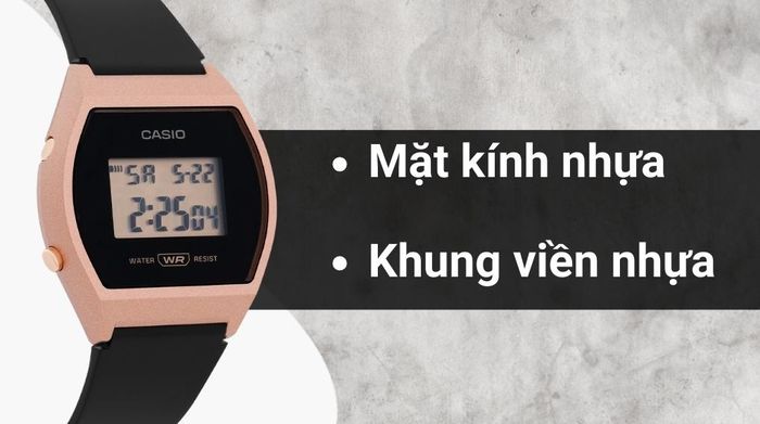 Chất liệu mặt kính và khung viền của mẫu đồng hồ