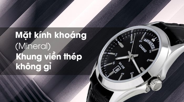 Đồng hồ nam Casio MTP-1370L-1AVDF có lớp vỏ ngoài bền chắc