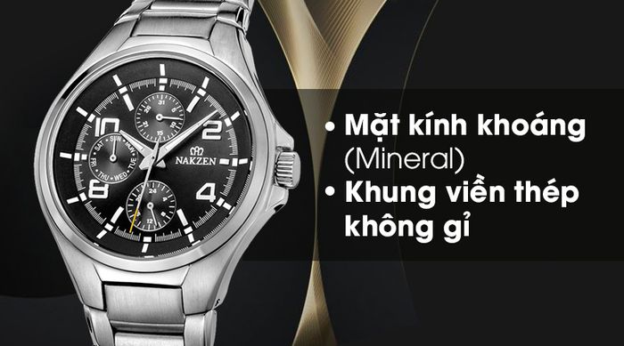 Đồng hồ nam Nakzen SS5002G-1 có khả năng chịu va đập tốt