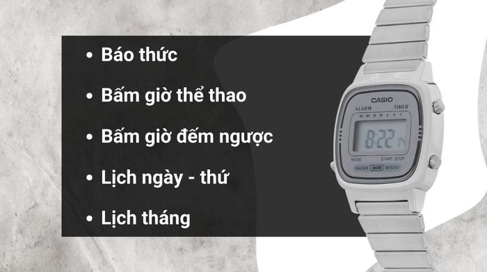 Tiện ích của mẫu đồng hồ
