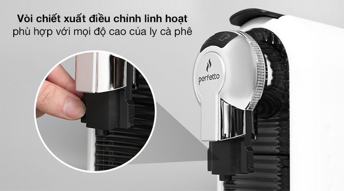Vòi chiết xuất - Máy pha cà phê Espresso Perfetto P.08 Trắng