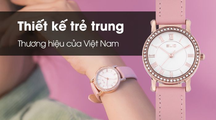 Đồng hồ nữ Elio EL042-01 mang kiểu dáng sang trọng