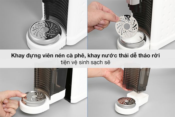 Khay - Máy pha cà phê Espresso Perfetto P.08 Trắng