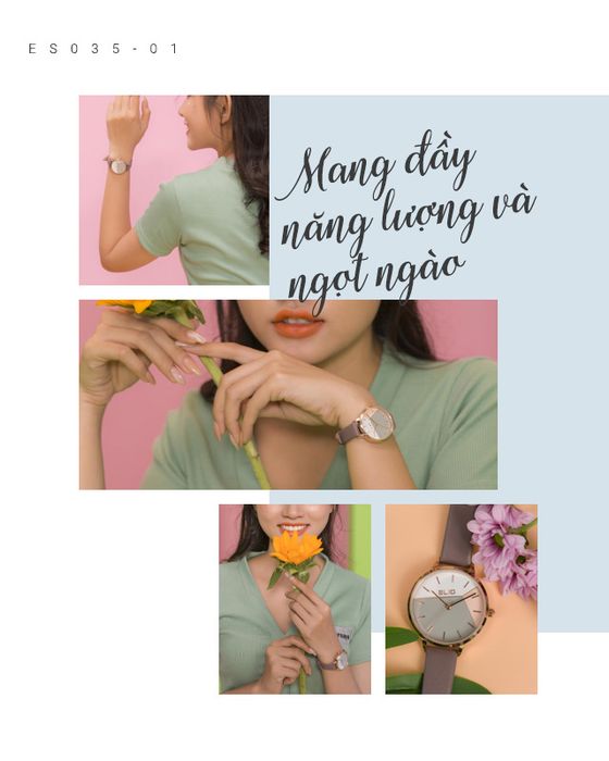 Đồng hồ Nữ Elio EL035-01 trẻ trung, thanh lịch