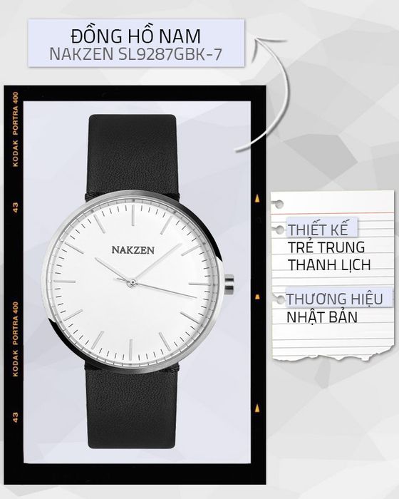 Tổng quan về đồng hồ nam Nakzen SL9287GBK-7