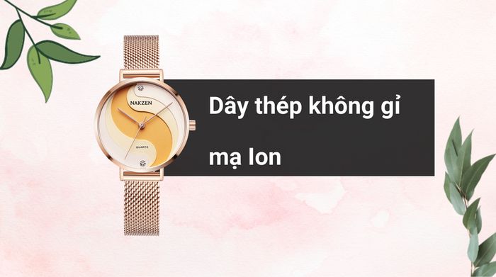Chất liệu dây đeo của mẫu đồng hồ