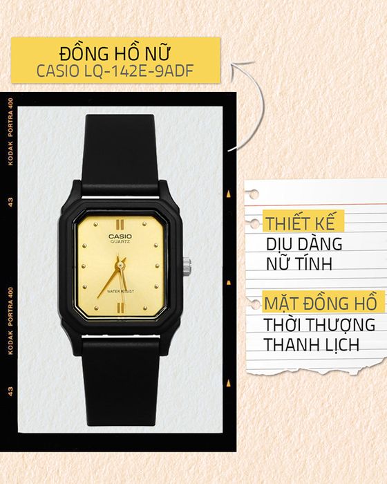 Tổng quan về Đồng hồ Nữ Casio LQ-142E-9ADF