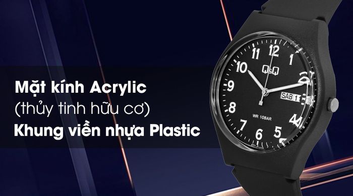Đồng hồ Unisex Q&Q A212J004Y có khả năng chịu va đập tốt