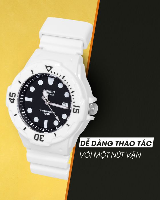 Đồng hồ nữ Casio LRW-200H-1EVDF với nút bấm dễ thao tác