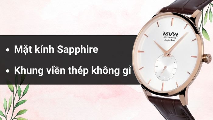 Chất liệu mặt kính và khung viền của mẫu đồng hồ