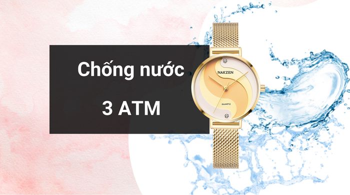 Khả năng kháng nước của mẫu đồng hồ