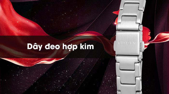 Đồng hồ Citizen EQ0596-87A có dây đeo bền đẹp, chống ăn mòn
