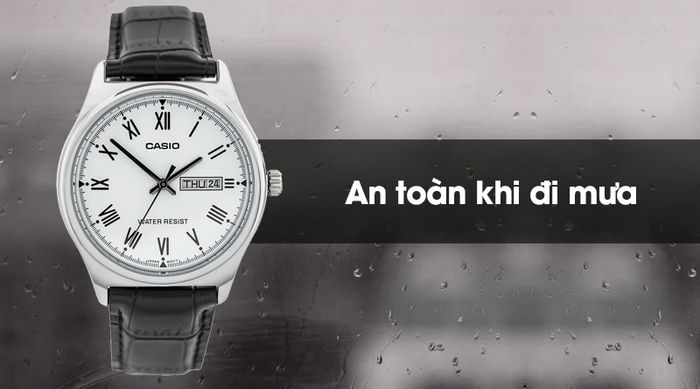 Đồng hồ nam Casio MTP-V006L-7BUDF có hệ số chống nước 3 ATM