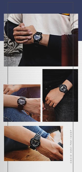 Trên tay Đồng hồ Nam Casio HDC-700-1AVDF