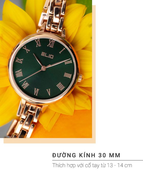 Đồng hồ Nữ Elio ES054-01 có đường kính mặt 30 mm