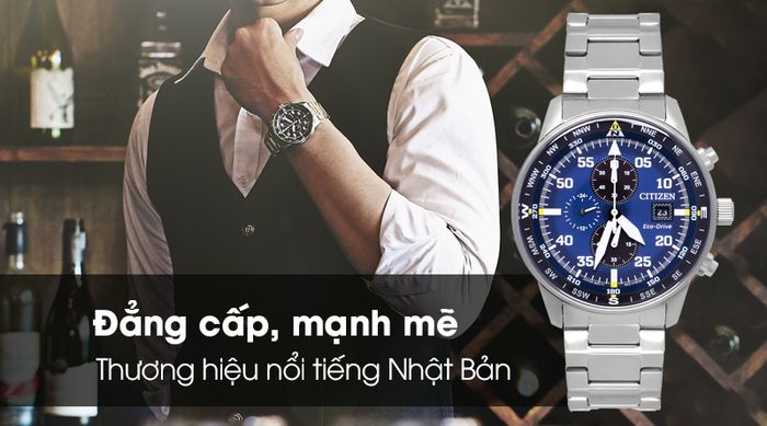 Đồng hồ nam Citizen CA0690-88L - Eco-Drive đẳng cấp, mạnh mẽ