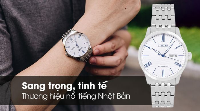 Đồng hồ Nam Citizen NH8350-59B có thiết kế sang trọng, hiện đại