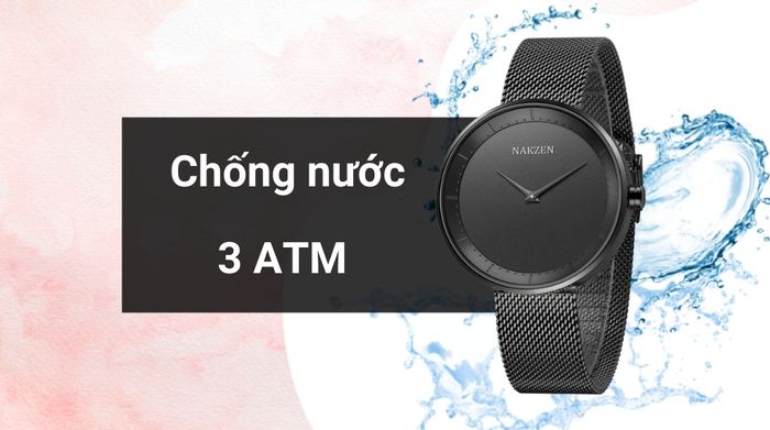 Khả năng kháng nước của mẫu đồng hồ