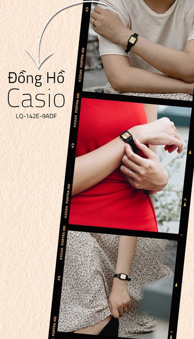 Trên tay Đồng hồ Nữ Casio LQ-142E-9ADF