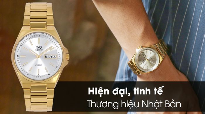 Đồng hồ nam Q&Q S396J001Y mang nét hiện đại