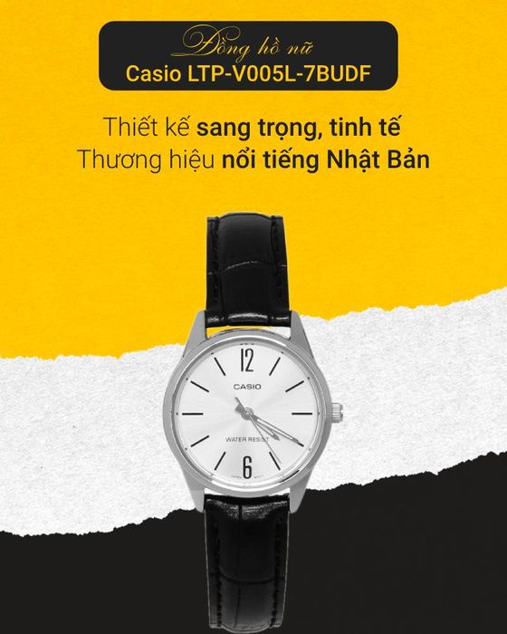 Đồng hồ nữ Casio LTP-V005L-7BUDF với thiết kế tinh tế