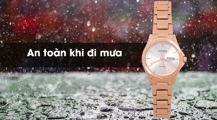Đồng hồ nữ Citizen EQ0593-85P có hệ số chống nước 3 ATM