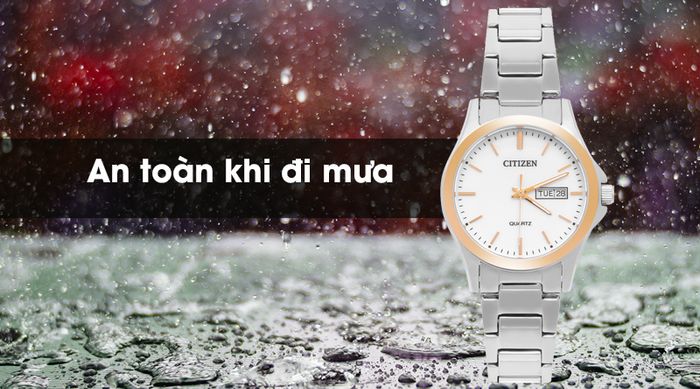 Đồng hồ nữ Citizen EQ0596-87A có hệ số chống nước 3 ATM