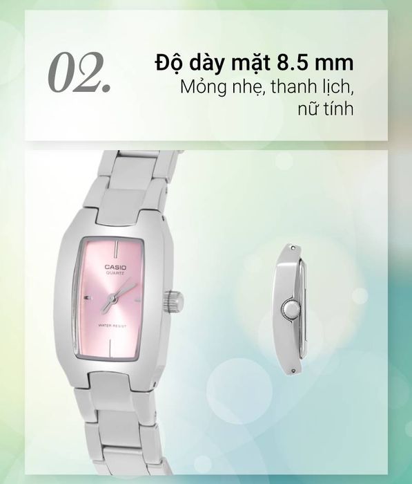 Đồng hồ nữ Casio LTP-1165A-4CDF với mặt đồng hồ nhỏ gọn