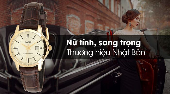 Đồng hồ nữ Casio LTP-V004GL-9AUDF với thiết kế nữ tính và tinh tế