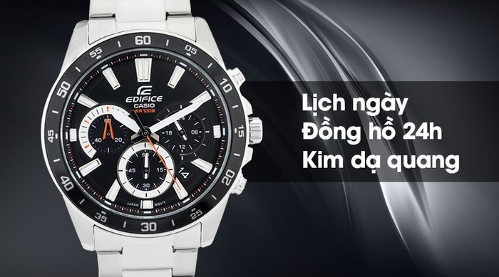 Đồng hồ nam Edifice Casio EFV-570D-1AVUDF được trang bị thêm nhiều tính năng tiện lợi khác