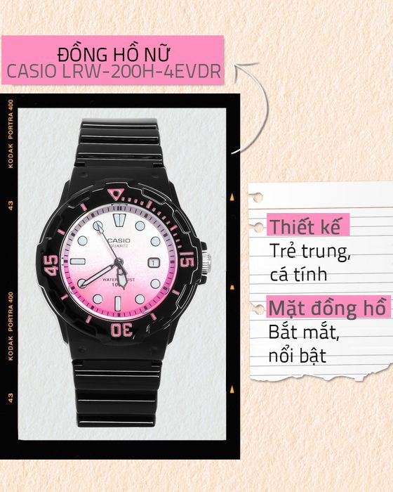 Tổng quan về đồng hồ Nữ Casio LRW-200H-4EVDR