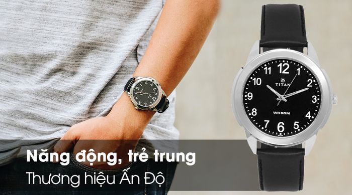 Đồng hồ nam Titan 1585SL08 với thiết kế đầy trẻ trung, năng động