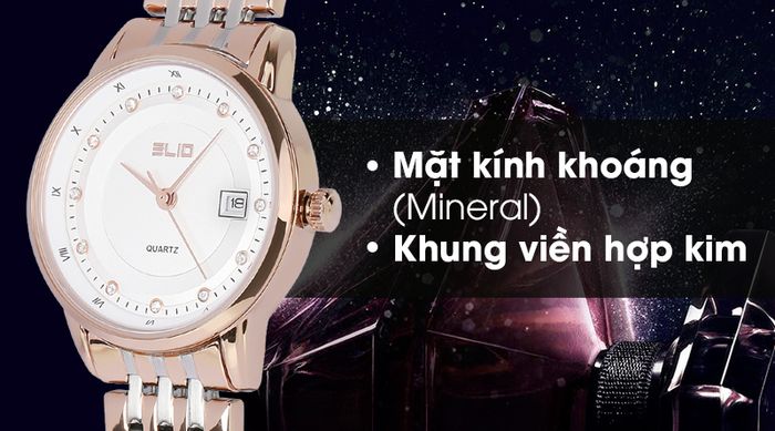 Đồng hồ nữ Elio ES024-C2 bền bỉ nhờ cố lớp vỏ ngoài chắc chắn