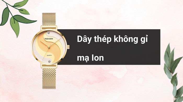 Chất liệu dây đeo của mẫu đồng hồ
